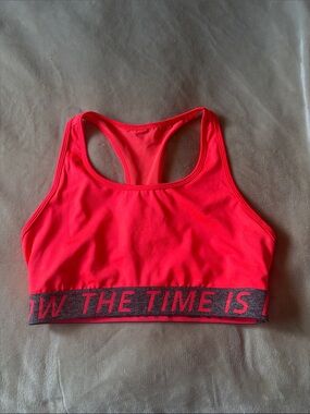 Women’s Neon Pink Racerback Sports Bra - FOREVER 21